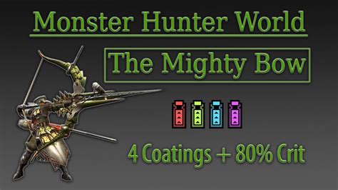 mighty bow mhw|monster hunter world mighty bow.